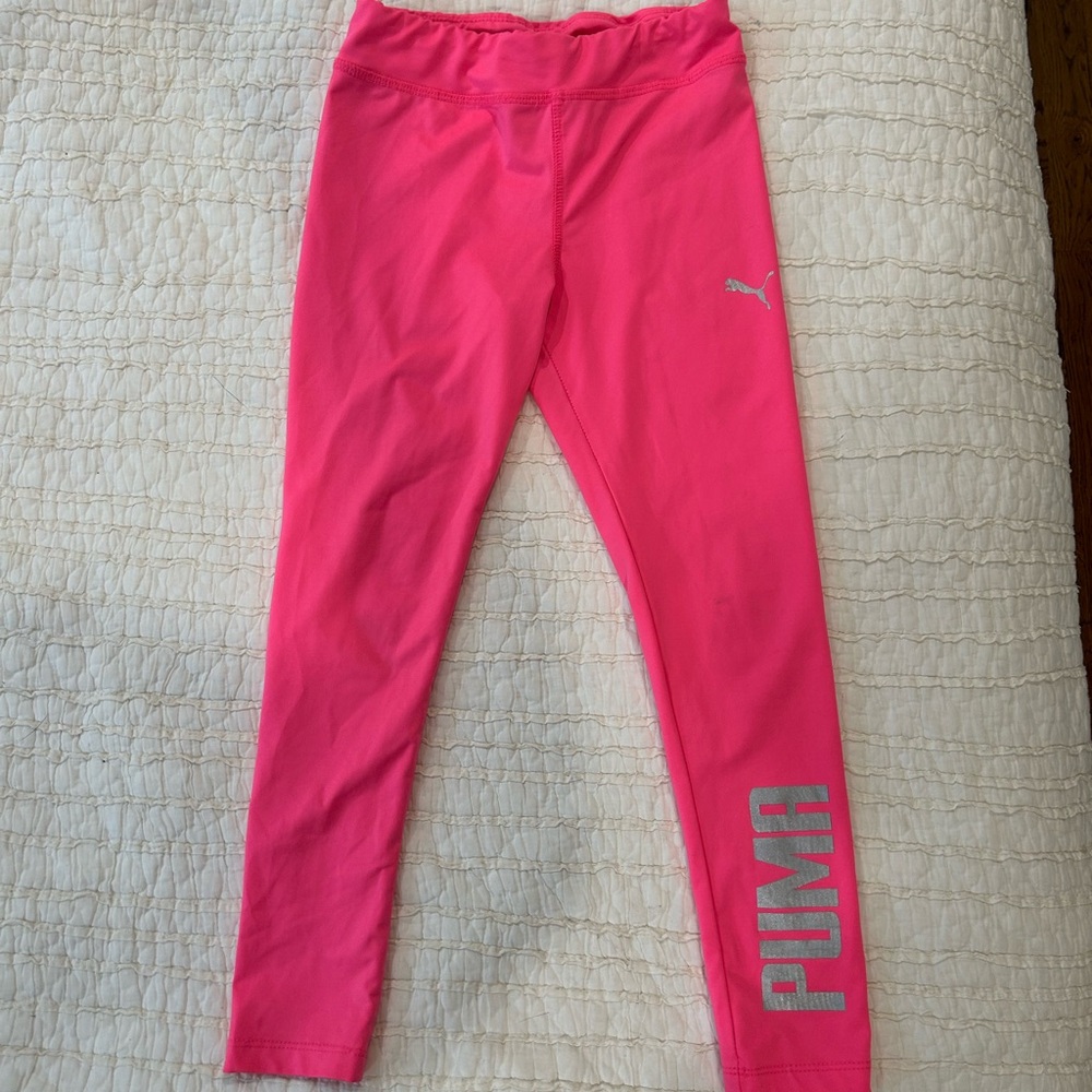 PUMA Kids Vibrant Pink Leggings
